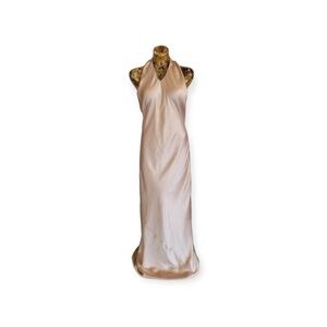 Show Me Your Mumu long maxi dress halter medium champagne party wedding